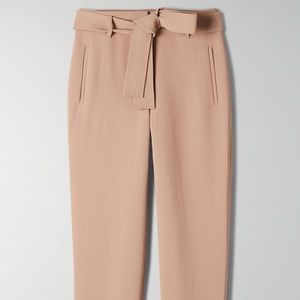 Aritzia Wilfred new tie-front pant Chasam 8 NWT